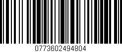 Código de barras (EAN, GTIN, SKU, ISBN): '0773602494804'