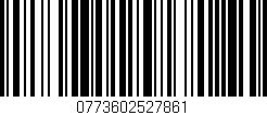 Código de barras (EAN, GTIN, SKU, ISBN): '0773602527861'
