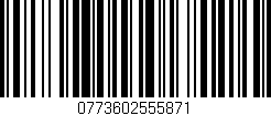 Código de barras (EAN, GTIN, SKU, ISBN): '0773602555871'