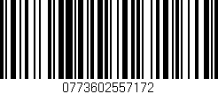 Código de barras (EAN, GTIN, SKU, ISBN): '0773602557172'