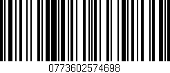 Código de barras (EAN, GTIN, SKU, ISBN): '0773602574698'