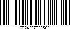 Código de barras (EAN, GTIN, SKU, ISBN): '0774287220580'