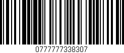 Código de barras (EAN, GTIN, SKU, ISBN): '0777777338307'