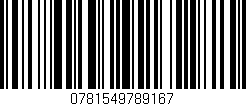 Código de barras (EAN, GTIN, SKU, ISBN): '0781549789167'