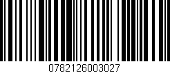 Código de barras (EAN, GTIN, SKU, ISBN): '0782126003027'