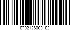 Código de barras (EAN, GTIN, SKU, ISBN): '0782126003102'