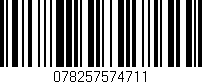 Código de barras (EAN, GTIN, SKU, ISBN): '078257574711'
