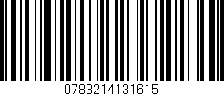 Código de barras (EAN, GTIN, SKU, ISBN): '0783214131615'