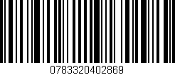 Código de barras (EAN, GTIN, SKU, ISBN): '0783320402869'