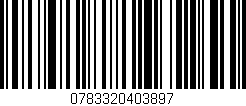 Código de barras (EAN, GTIN, SKU, ISBN): '0783320403897'