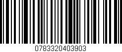 Código de barras (EAN, GTIN, SKU, ISBN): '0783320403903'