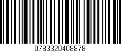 Código de barras (EAN, GTIN, SKU, ISBN): '0783320408878'