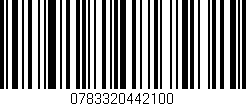 Código de barras (EAN, GTIN, SKU, ISBN): '0783320442100'