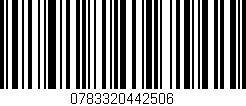 Código de barras (EAN, GTIN, SKU, ISBN): '0783320442506'