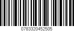 Código de barras (EAN, GTIN, SKU, ISBN): '0783320452505'