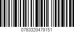 Código de barras (EAN, GTIN, SKU, ISBN): '0783320479151'