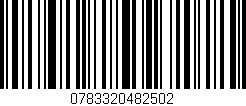 Código de barras (EAN, GTIN, SKU, ISBN): '0783320482502'