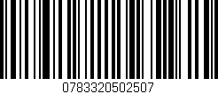 Código de barras (EAN, GTIN, SKU, ISBN): '0783320502507'