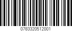 Código de barras (EAN, GTIN, SKU, ISBN): '0783320512001'