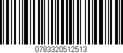 Código de barras (EAN, GTIN, SKU, ISBN): '0783320512513'