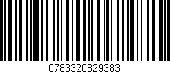 Código de barras (EAN, GTIN, SKU, ISBN): '0783320829383'