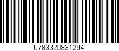Código de barras (EAN, GTIN, SKU, ISBN): '0783320831294'