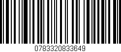 Código de barras (EAN, GTIN, SKU, ISBN): '0783320833649'