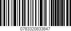 Código de barras (EAN, GTIN, SKU, ISBN): '0783320833847'