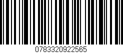 Código de barras (EAN, GTIN, SKU, ISBN): '0783320922565'