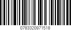 Código de barras (EAN, GTIN, SKU, ISBN): '0783320971518'