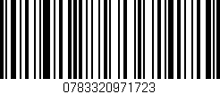 Código de barras (EAN, GTIN, SKU, ISBN): '0783320971723'