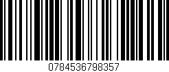 Código de barras (EAN, GTIN, SKU, ISBN): '0784536798357'