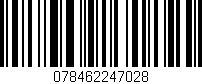 Código de barras (EAN, GTIN, SKU, ISBN): '078462247028'