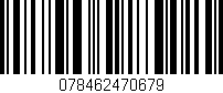 Código de barras (EAN, GTIN, SKU, ISBN): '078462470679'