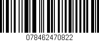 Código de barras (EAN, GTIN, SKU, ISBN): '078462470822'