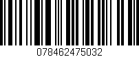 Código de barras (EAN, GTIN, SKU, ISBN): '078462475032'