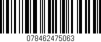 Código de barras (EAN, GTIN, SKU, ISBN): '078462475063'