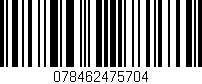 Código de barras (EAN, GTIN, SKU, ISBN): '078462475704'