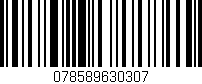 Código de barras (EAN, GTIN, SKU, ISBN): '078589630307'
