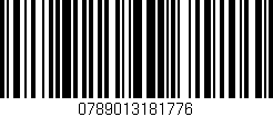 Código de barras (EAN, GTIN, SKU, ISBN): '0789013181776'