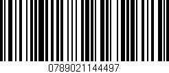 Código de barras (EAN, GTIN, SKU, ISBN): '0789021144497'