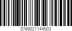 Código de barras (EAN, GTIN, SKU, ISBN): '0789021144503'