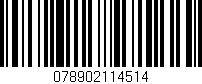 Código de barras (EAN, GTIN, SKU, ISBN): '078902114514'