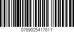 Código de barras (EAN, GTIN, SKU, ISBN): '0789025417011'