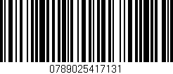 Código de barras (EAN, GTIN, SKU, ISBN): '0789025417131'