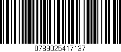 Código de barras (EAN, GTIN, SKU, ISBN): '0789025417137'