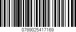 Código de barras (EAN, GTIN, SKU, ISBN): '0789025417169'