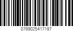 Código de barras (EAN, GTIN, SKU, ISBN): '0789025417197'