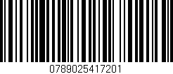 Código de barras (EAN, GTIN, SKU, ISBN): '0789025417201'