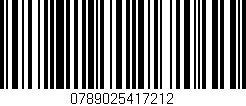 Código de barras (EAN, GTIN, SKU, ISBN): '0789025417212'